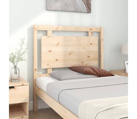 vidaXL Sengegavl 95,5x4x100 cm heltre furu