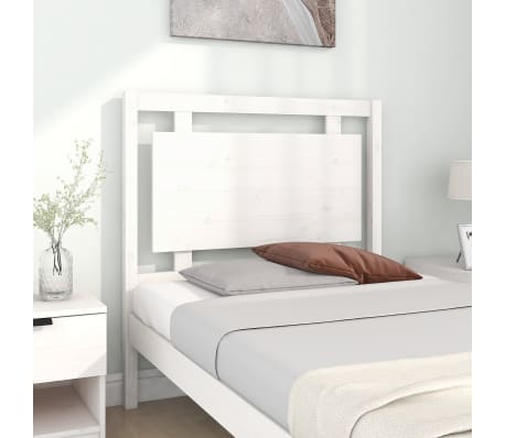 vidaXL Bed Headboard White 95.5x4x100 cm Solid Pine Wood