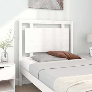 vidaXL Bed Headboard White 95.5x4x100 cm Solid Pine Wood