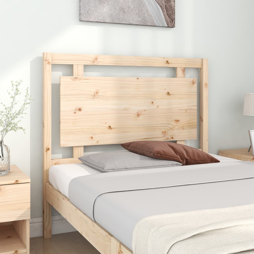 vidaXL Hoofdbord 105,5x4x100 cm massief grenenhout afbeelding