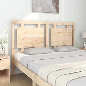 vidaXL T&ecirc;te de lit 145,5x4x100 cm Bois massif de pin
