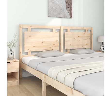 vidaXL Bed Headboard 185.5x4x100 cm Solid Pine Wood
