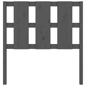 Čelo postele šedé 95,5 x 4 x 100 cm masivní borovice - obrázek 4