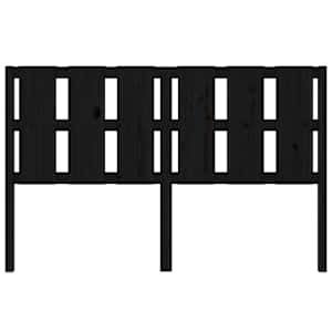 Čelo postele černé 155,5 x 4 x 100 cm masivní borovice - obrázek 4