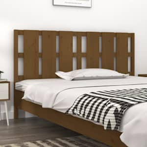 Čelo postele medově hnědé 165,5 x 4 x 100 cm masivní borovice - obrázek 1