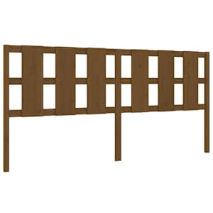 Čelo postele medově hnědé 205,5 x 4 x 100 cm masivní borovice - obrázek 2