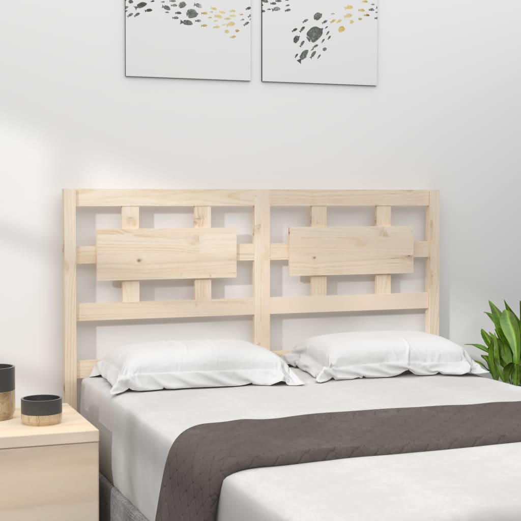 Cabecero de cama madera maciza de pino 145,5x4x100 cm