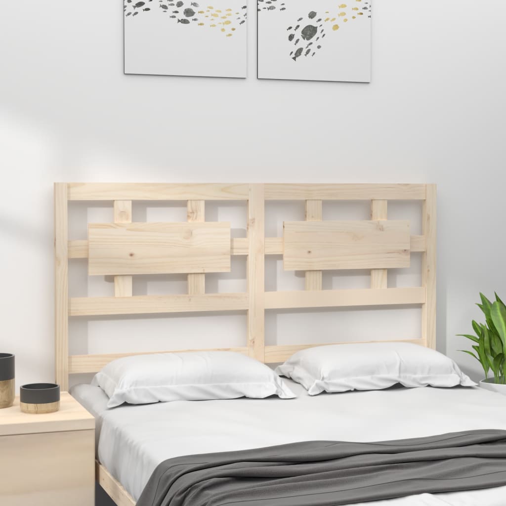 vidaXL Bed Headboard 165.5x4x100 cm Solid Wood Pine