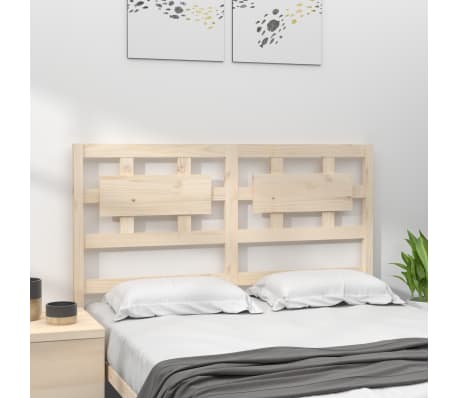 vidaXL Bed Headboard 165.5x4x100 cm Solid Wood Pine