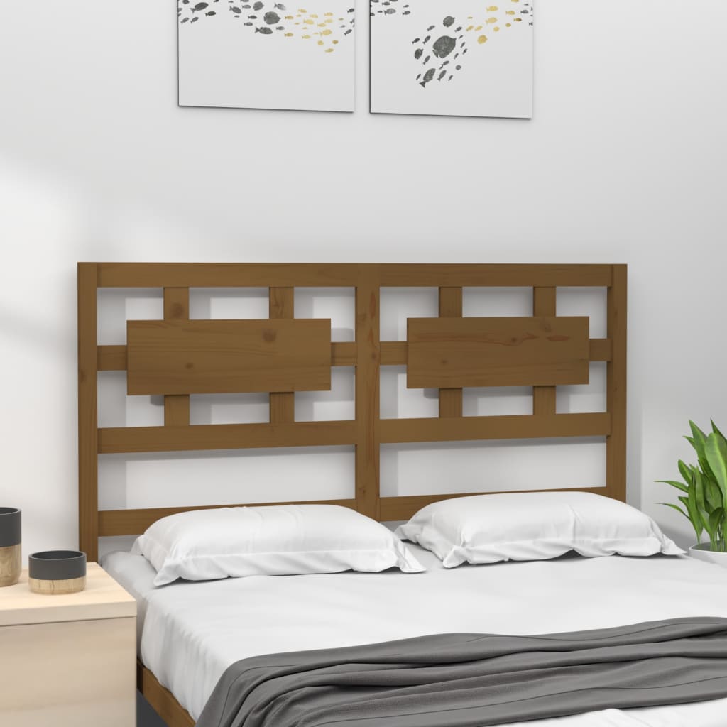 Thumbnail - vidaXL Bett-Kopfteil Honigbraun 205,5x4x100 cm Massivholz Kiefer