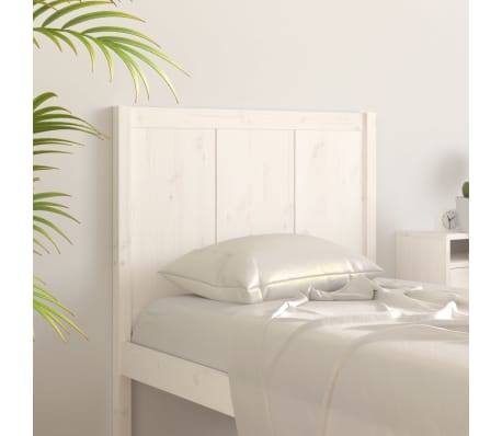 vidaXL Bed Headboard White 95.5x4x100 cm Solid Pine Wood