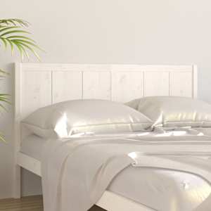 vidaXL Yatak Başlığı Beyaz 125,5x4x100 cm Masif Çam Ağacı