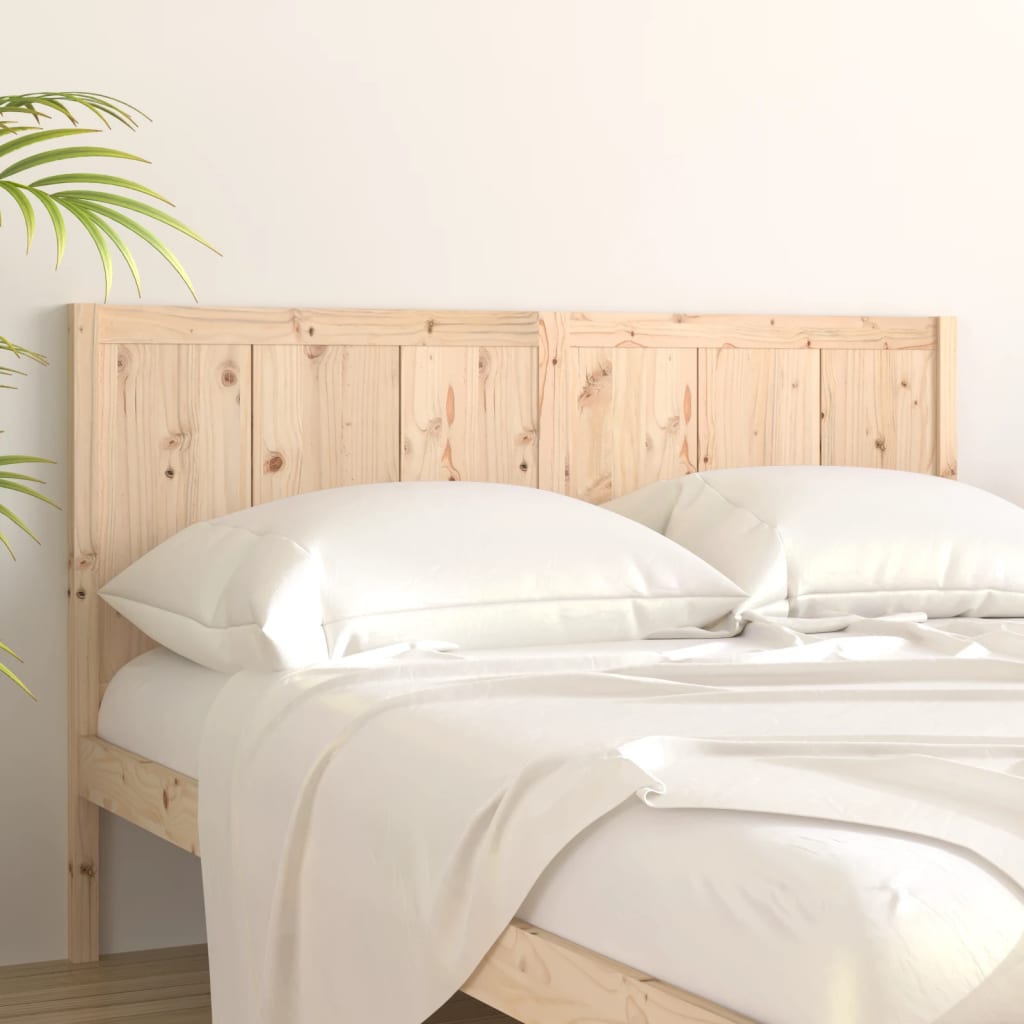 vidaXL Bed Headboard 205.5x4x100 cm Solid Pine Wood