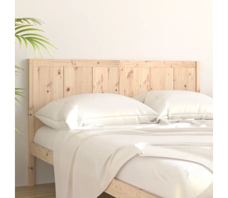 vidaXL Bed Headboard 205.5x4x100 cm Solid Pine Wood