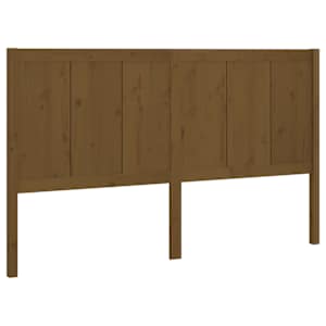 Čelo postele medově hnědé 205,5 x 4 x 100 cm masivní borovice - obrázek 2