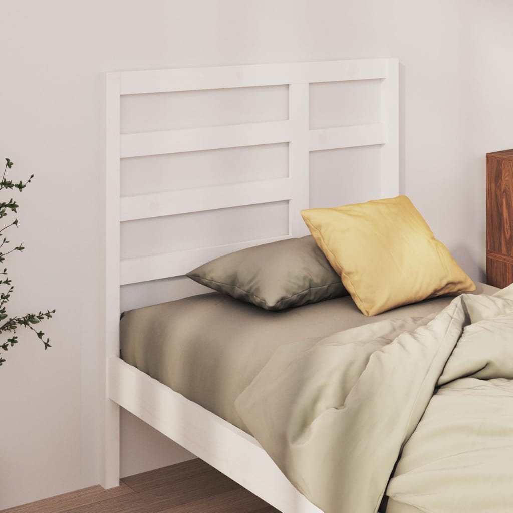 vidaXL Wezg�owie ��ka, bia�e, 106x4x104 cm, lite drewno sosnowe