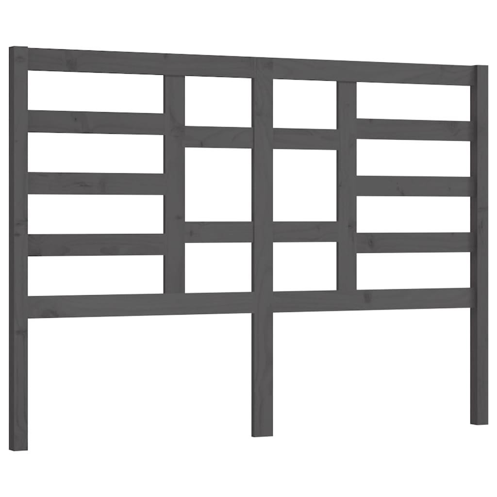 vidaXL Čelo postele šedé 156 x 4 x 104 cm masivní borovice