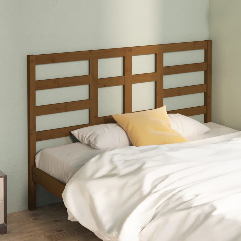 vidaXL Tăblie de pat, maro miere, 156x4x104 cm, lemn masiv de pin