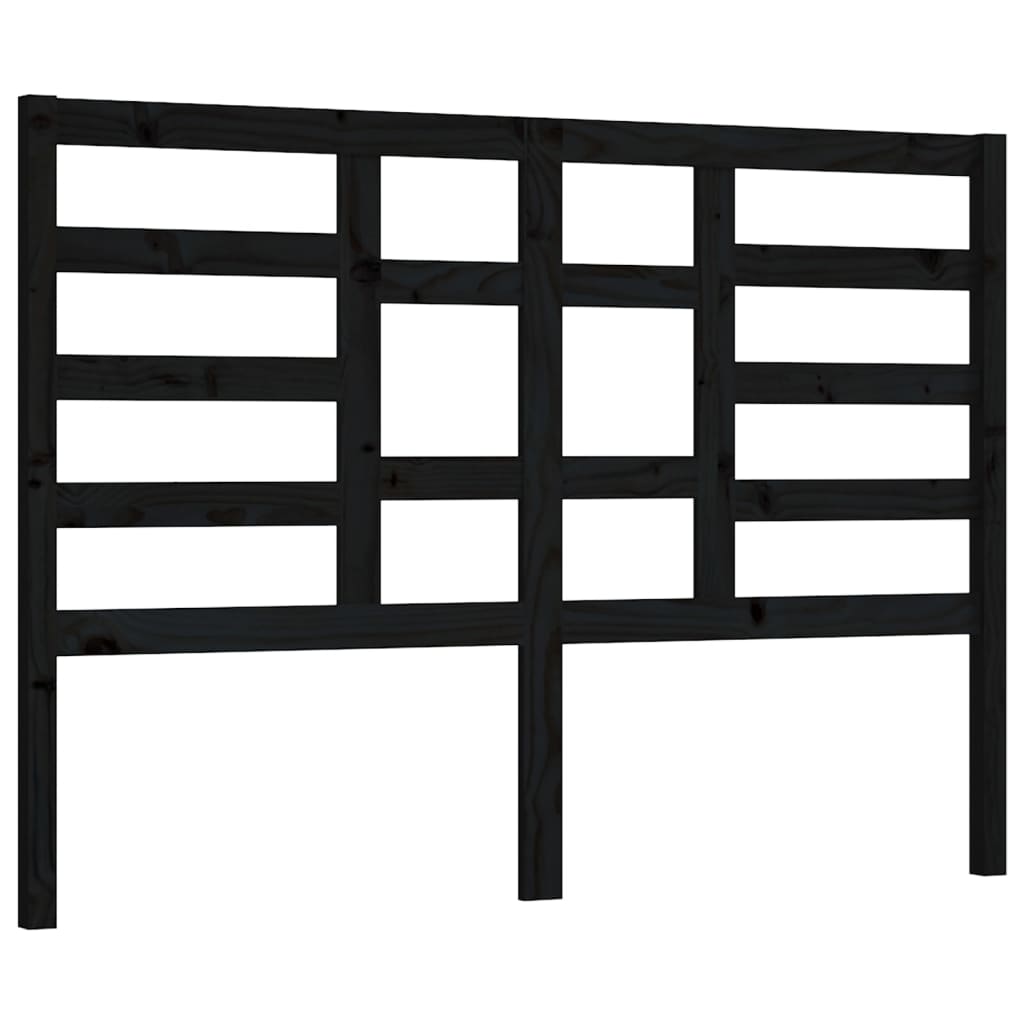 vidaXL Čelo postele černé 166 x 4 x 104 cm masivní borovice