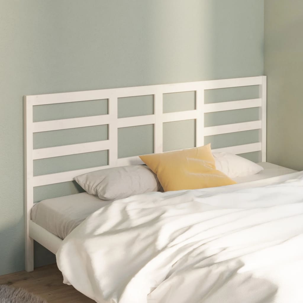 vidaXL Wezg�owie ��ka, bia�e, 186x4x104 cm, lite drewno sosnowe