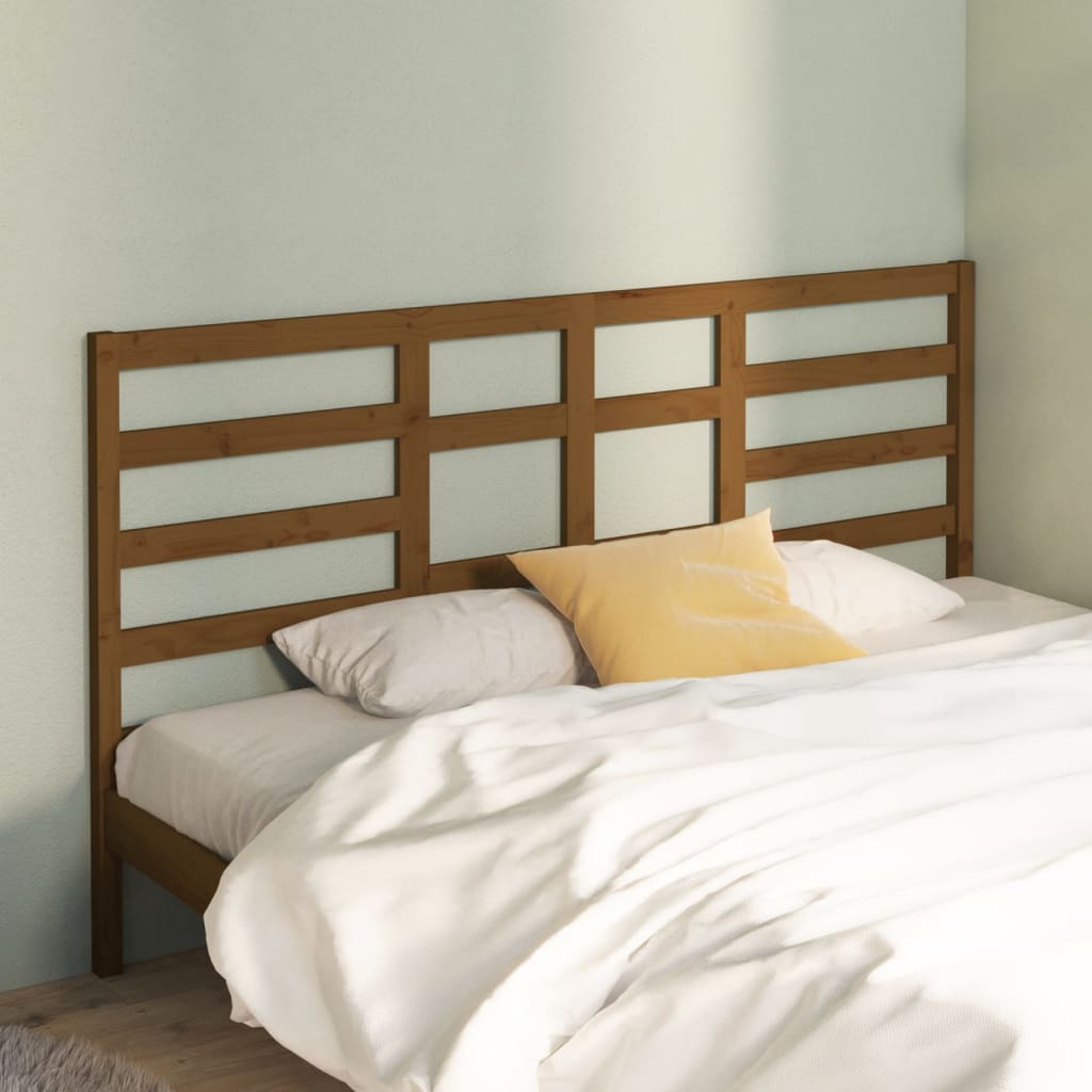 vidaXL Wezg�owie ��ka, miodowy br�z,206x4x104 cm, lite drewno sosnowe