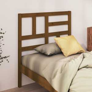 Čelo postele medově hnědé 81 x 4 x 104 cm masivní borovice - obrázek 3