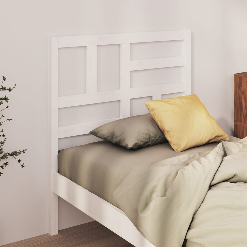 Petrashop  Čelo postele bílé 96 x 4 x 104 cm masivní borovice