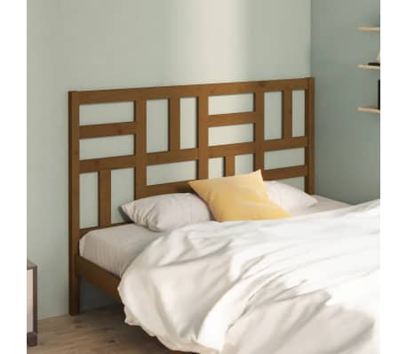 vidaXL Bed Headboard Honey Brown 166x4x104 cm Solid Wood Pine