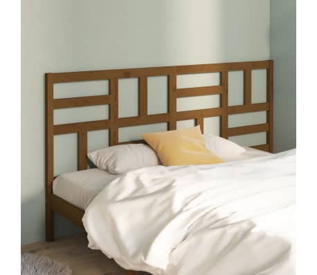 vidaXL Bed Headboard Honey Brown 186x4x104 cm Solid Wood Pine