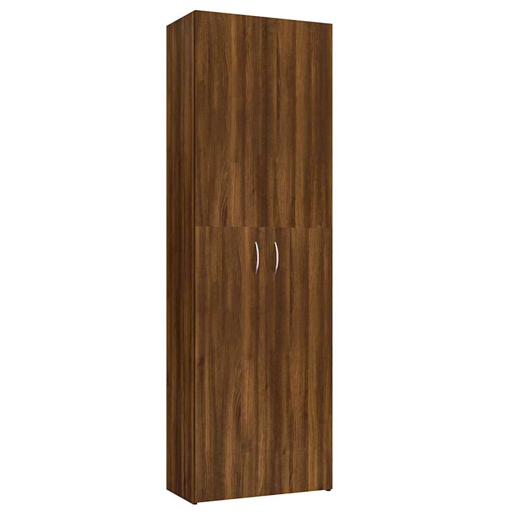 vidaXL Kancelářská skříň hnědý dub 60 x 32 x 190 cm kompozitní dřevo