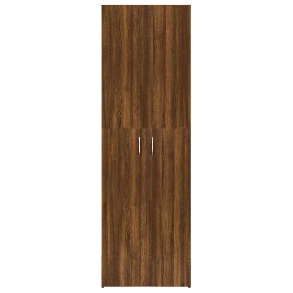  Kancelárska skrinka hnedý dub 60x32x190 cm spracované drevo