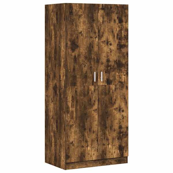 vidaXL riidekapp, suitsutatud tamm, 80 x 52 x 180 cm, tehispuit
