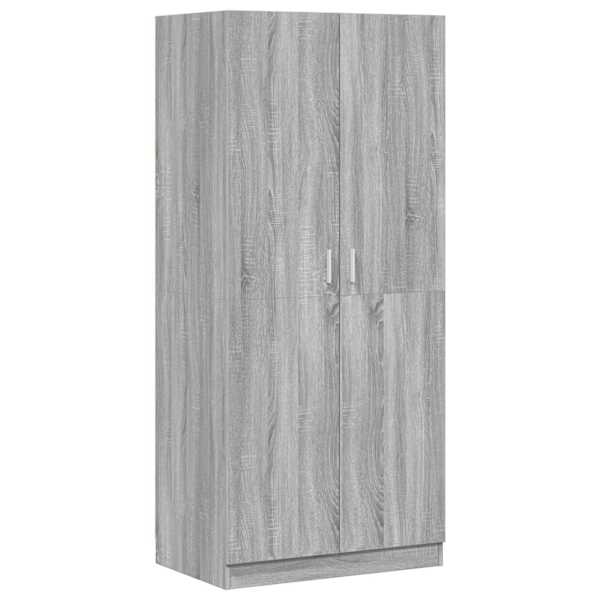 vidaXL riidekapp, hall Sonoma tamm, 80 x 52 x 180 cm, tehispuit