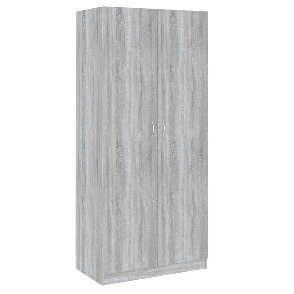 vidaXL Šatní skříň šedá sonoma 90 x 52 x 200 cm kompozitní dřevo