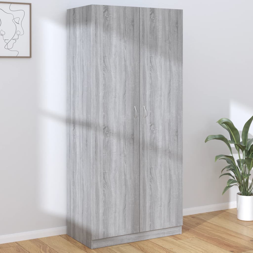 Kleiderschrank Grau Sonoma 90x52x200 cm Holzwerkstoff kaufen