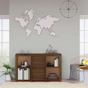 vidaXL Сайдборд, кафяв дъб, 120x36x69 см, инженерно дърво