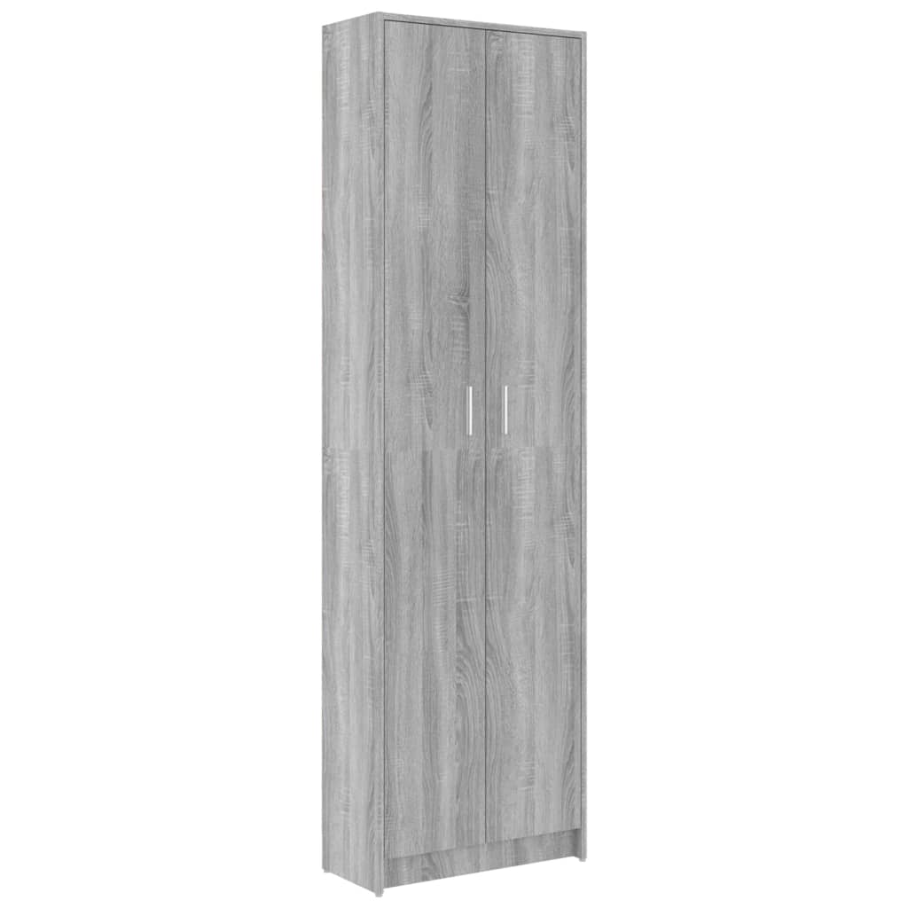 Garderobenschrank Grau Sonoma 55x25x189 cm Holzwerkstoff