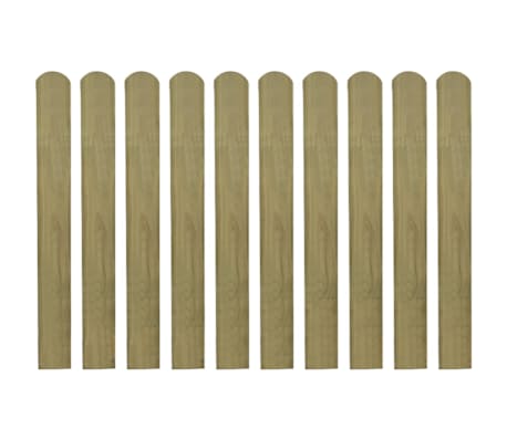 vidaXL 30 pcs Impregnated Fence Slats Wood 80 cm