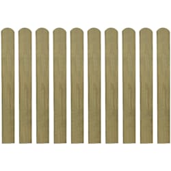 vidaXL 30 pcs Impregnated Fence Slats Wood 80 cm