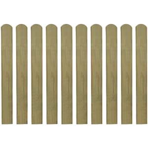 vidaXL 30 pcs Impregnated Fence Slats Wood 80 cm