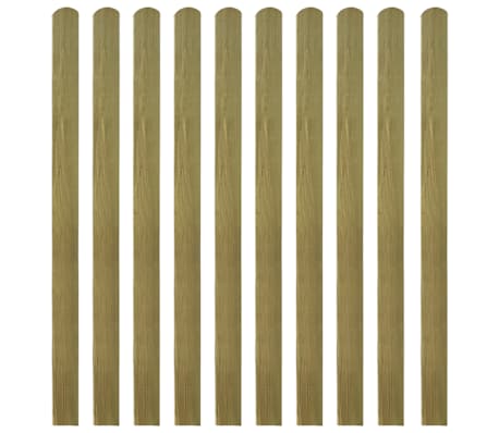 vidaXL 20 pcs Impregnated Fence Slats Wood 140 cm