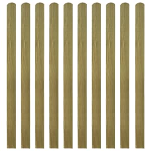 vidaXL 20 pcs Impregnated Fence Slats Wood 140 cm