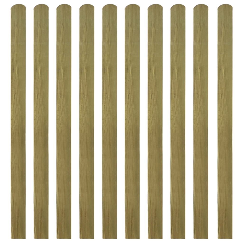 TopSellers-Wooden Fence Slats 30 pcs - Durable Green 140 cm for Your Garden