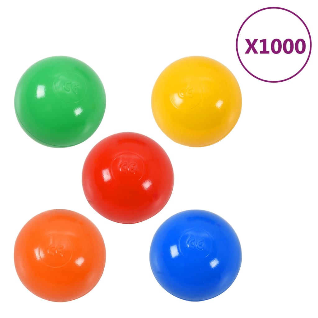 1000 db színes játéklabda babamedencéhez 