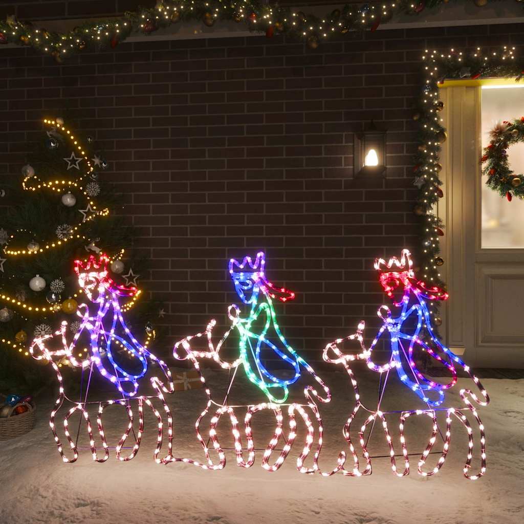 VidaXL Ziemassvētku figūra, trīs Austrumu gudrie