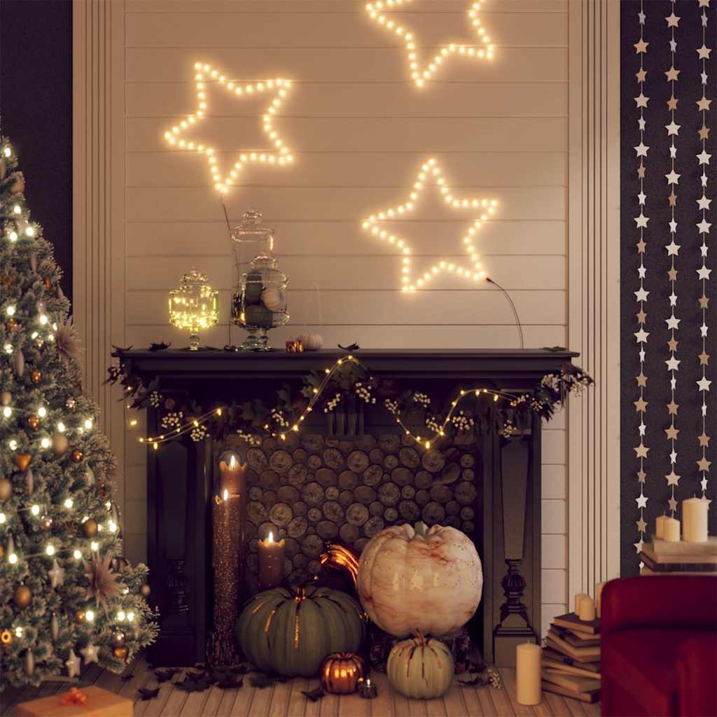 Thumbnail - vidaXL LED-Silhouette Weihnachtsstern 48 LEDs Warmweiß 56 cm