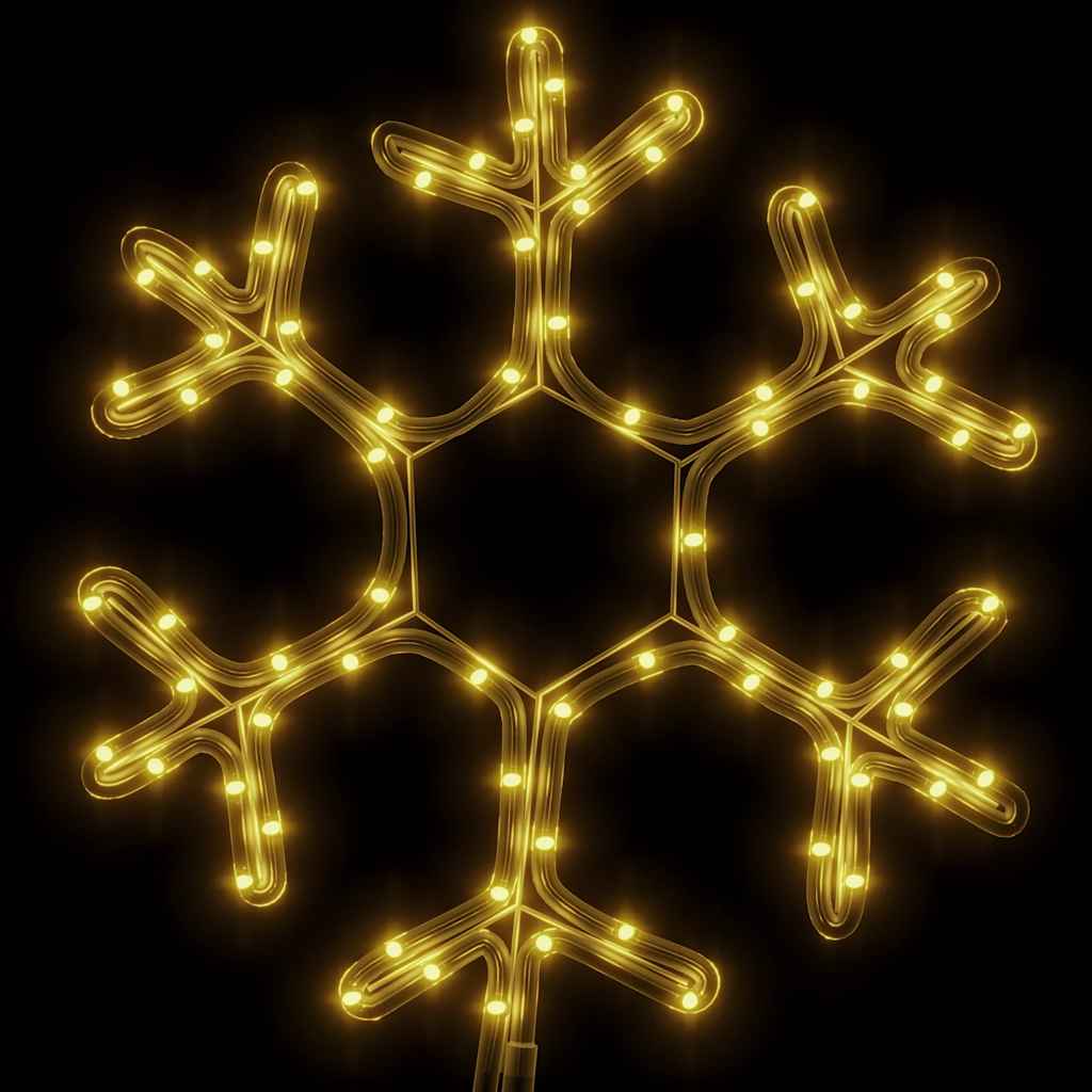 Thumbnail - vidaXL LED-Silhouette Schneeflocke 72 LEDs Warmweiß 38x37 cm