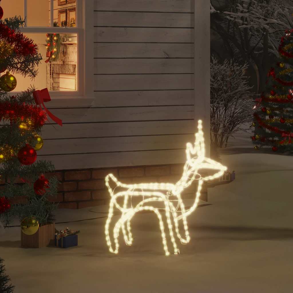 vidaXL LED-Silhouette Rentier Warmweiß 60x30x60 cm
