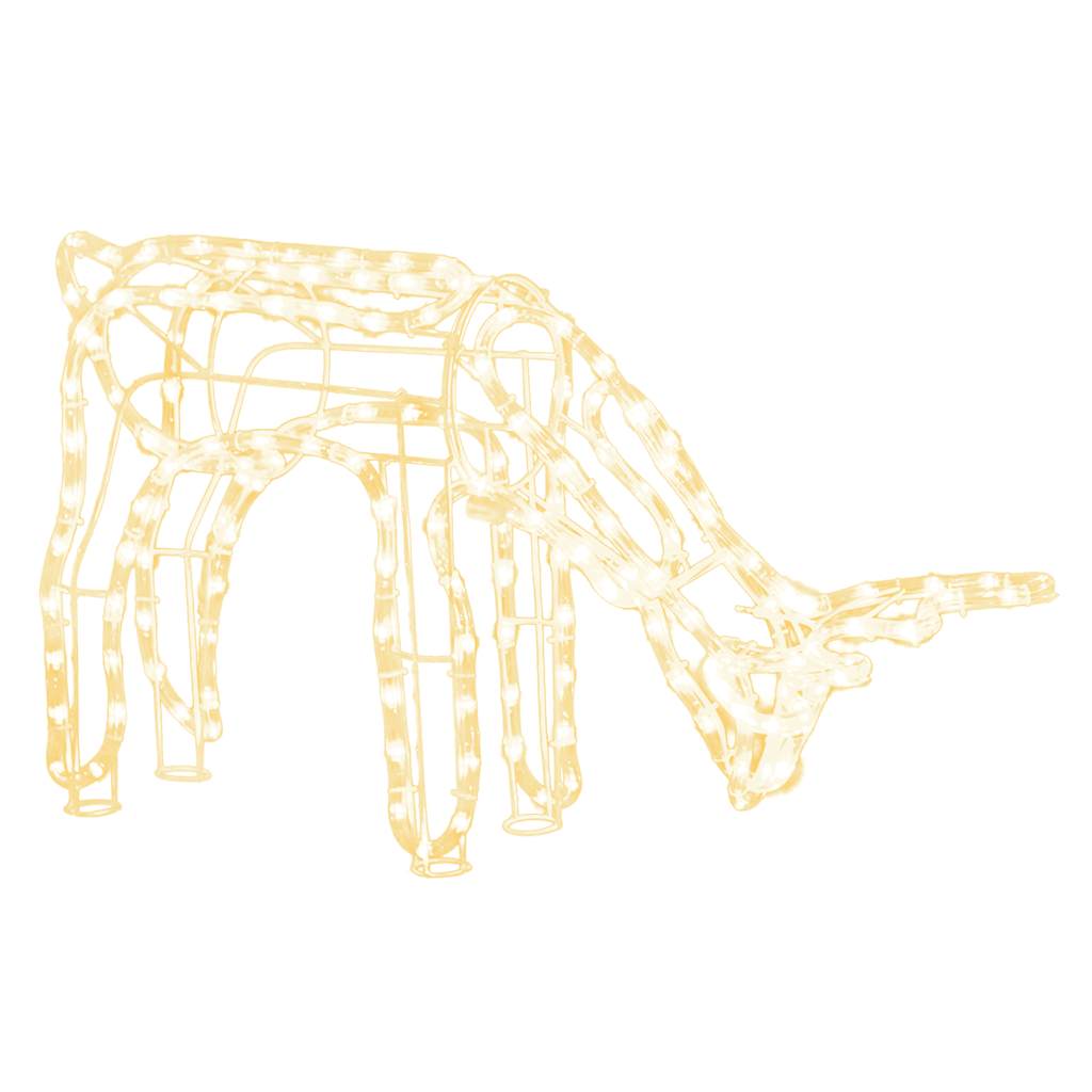 vidaXL Silueta vianočného soba, teplá biela 73x31x45 cm