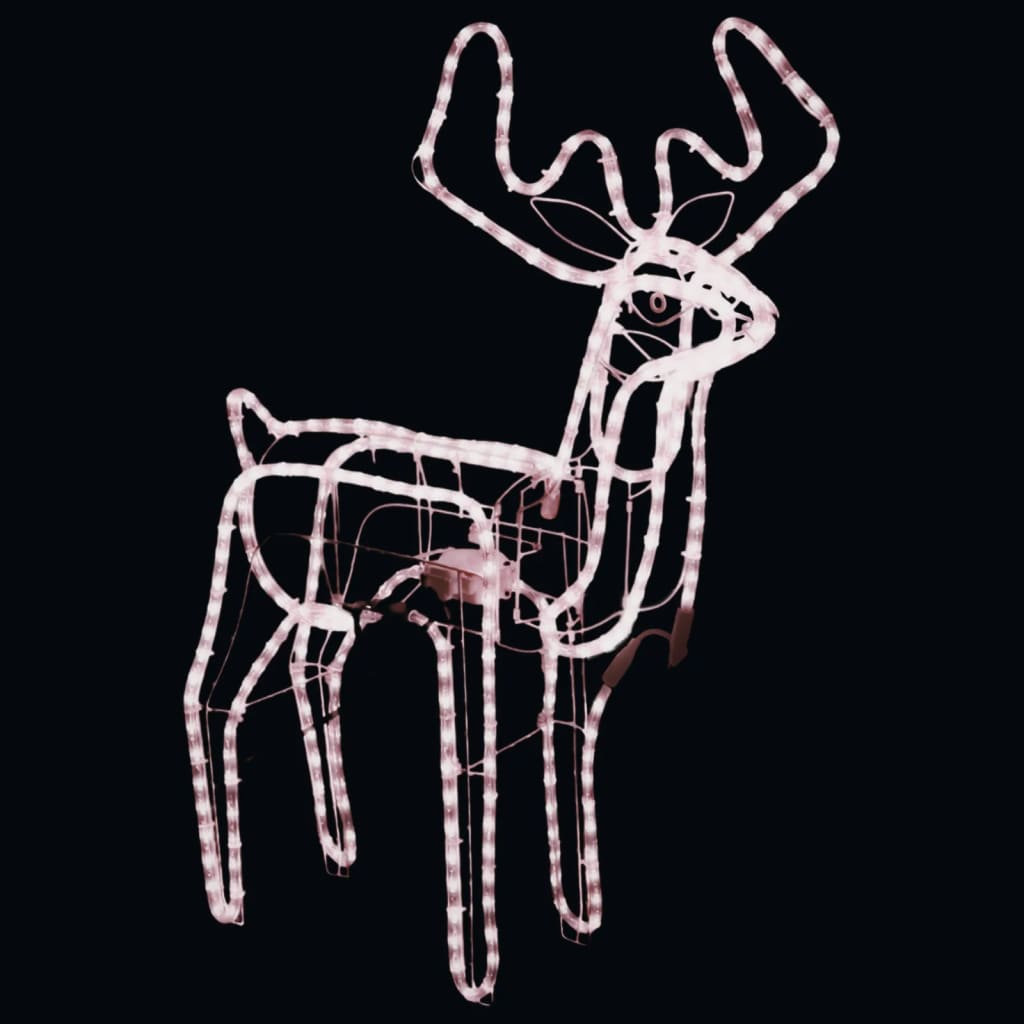 Thumbnail - vidaXL LED-Silhouette Rentier mit bewegendem Kopf Warmweiß 76x42x87 cm